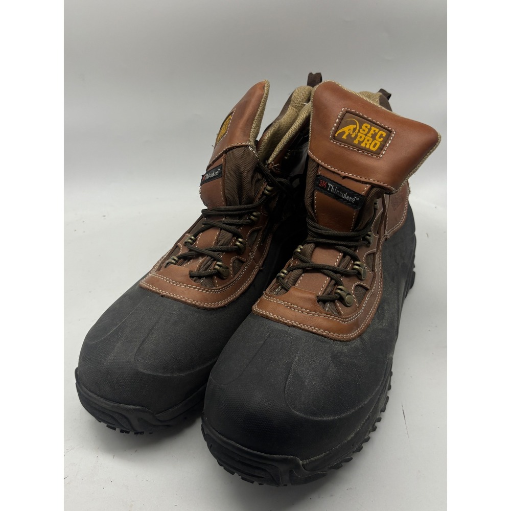 Shoes For Crews SFC Pro 8289W Mens 13 Brown Black Insulated Work Boots ASTM
